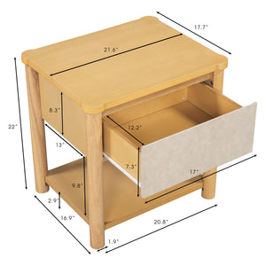 Wood Nightstand Set of 2