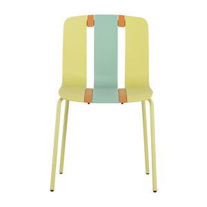 Modern Striped Blocking Single Chairs, Waterproof And Fade Resistant (Set of 4)