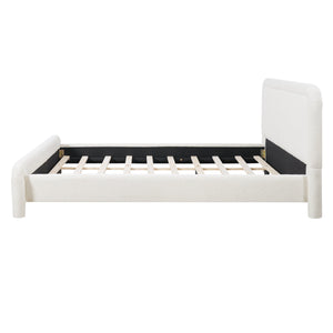 Queen Size Upholstered Platform Bed Frame