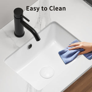 16 Inch Rectangle Undermount Bathroom Sink