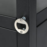 K&K 54.5" Outdoor Kitchen Island with Stainless Steel Tabletop