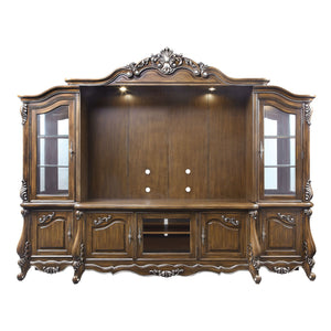 Latisha - Entertainment Center - Antique Oak
