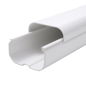 Mini Split Line Set Cover 3 Inch W x 15.8 Ft L PVC Decorative Pipe Line Cover