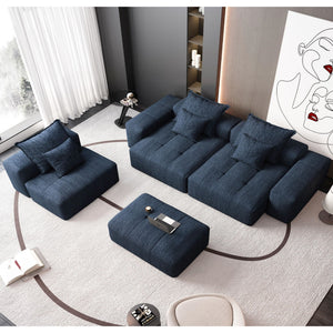 Modern Oversized Modular Sectional Sofa with Pillows - Multiple Colors