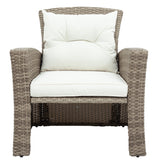 Elegantly Woven Outdoor Tengbian  6 piece outdoor conversation set