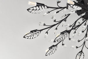 15-Light Chandelier Crystal Ceiling Lamp