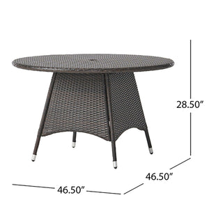 Corsica Round Dining Table - Brown