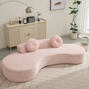 105.5'' Curved Sofa - Modern Minimalist Design