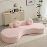 105.5'' Curved Sofa - Modern Minimalist Design
