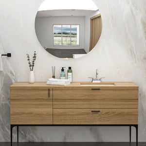 Modern Ceramic Undermount Bathroom Sink With Overflow, High Quality
