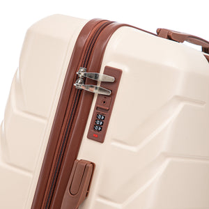 Set 3PCs 20'/24'/28' ABS Spinner Wheel Luggage - Beige