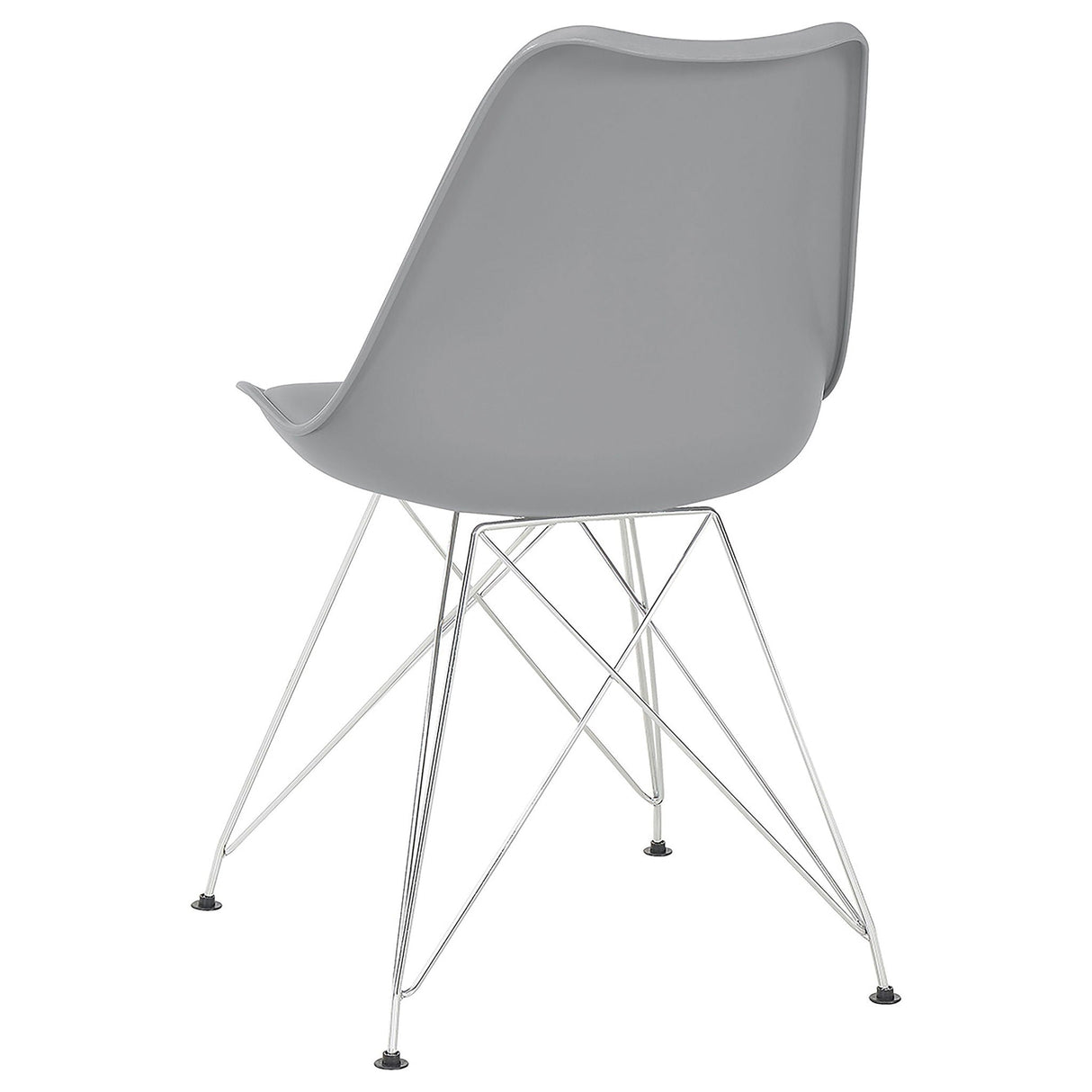 Padded Side Chair And Soft Upholstered Seat (Set of 2) - Gray
