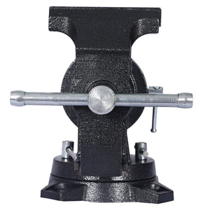 Heavy Duty 5" Multi Jaw Rotating Bench Vise With 360 Degree Swivel Base And Head