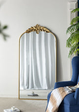 Arched Wall Mirror with Metal Frame
