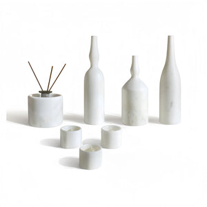 7 Pieces Luxury Natural Marble Living Room Accessories Set