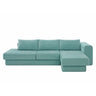 L-Shaped Modular Sofa With Double Layer Cushion