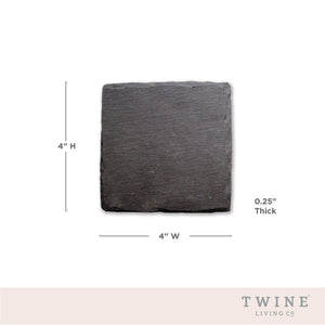 Square Slate Coasters by Twine