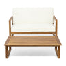 Belgian Loveseat & Coffee Table Set With Water Resistant Cushions
