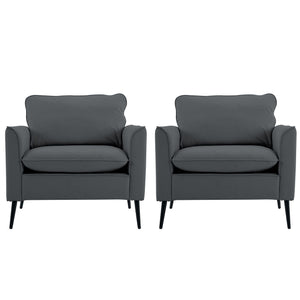 Nordic Retro Light Luxury Upholstered Sofa Chair
