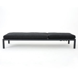 Modern Chaise Lounge With Wate Resistant Fabric Cushions