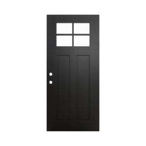 36"x80" Fiberglass Front Door with Contemporary Design