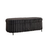Flip Top Storage Bench With Metal Legs