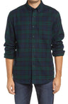 Men's Traditional Fit Scotch Plaid Flannel Shirt