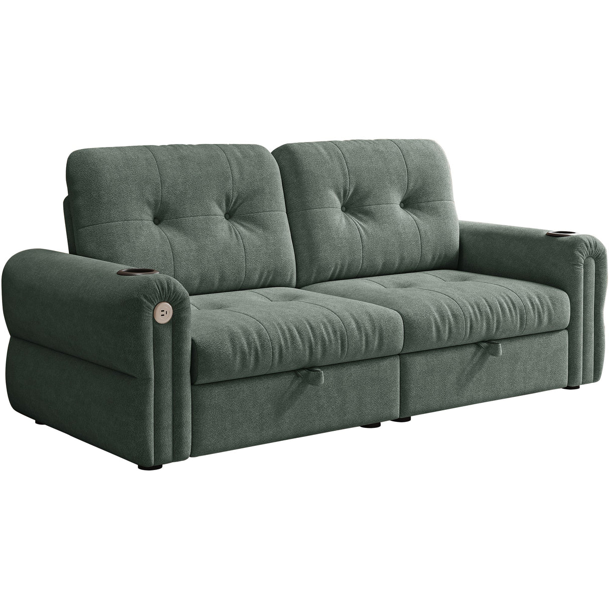 Chenille Convertible Sofa Bed