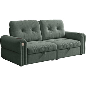 Chenille Convertible Sofa Bed