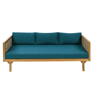 Claremont - 3 Seater Daybed Teak Acacia Wood Water Resistant Cushions
