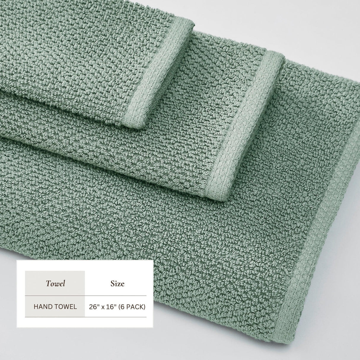 Cotton textured bath towel set - acacia collection