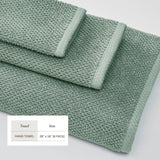 Cotton textured bath towel set - acacia collection