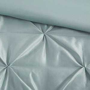 7 Piece Tufted Comforter Set Seafoam King