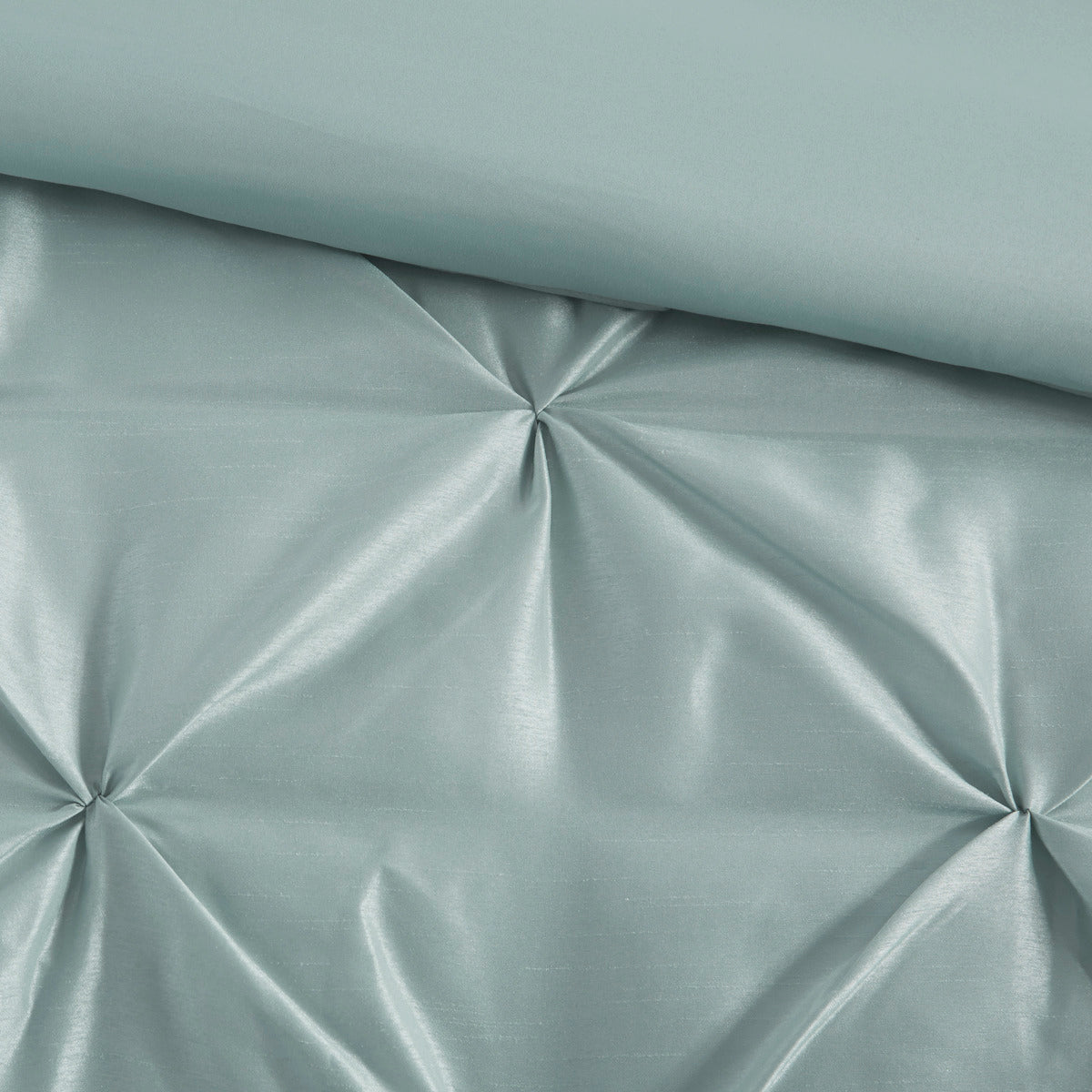 7 Piece Tufted Comforter Set - Seafoam King