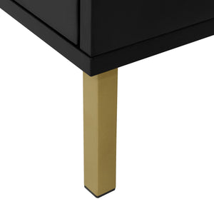 Modern Rattan 3 Door Shoe Rack Cabinet for Entryway