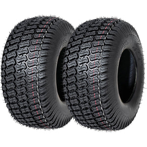 Set of 2 15x6.00-6 Lawn Mower Tires