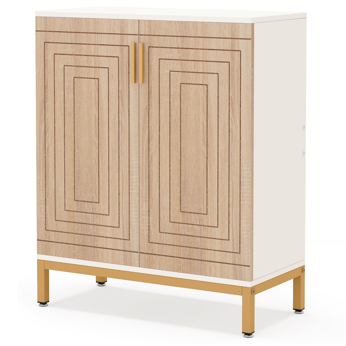Shoe Cabinet With Doors, 5 Tiers Shoe Storage Organizer
