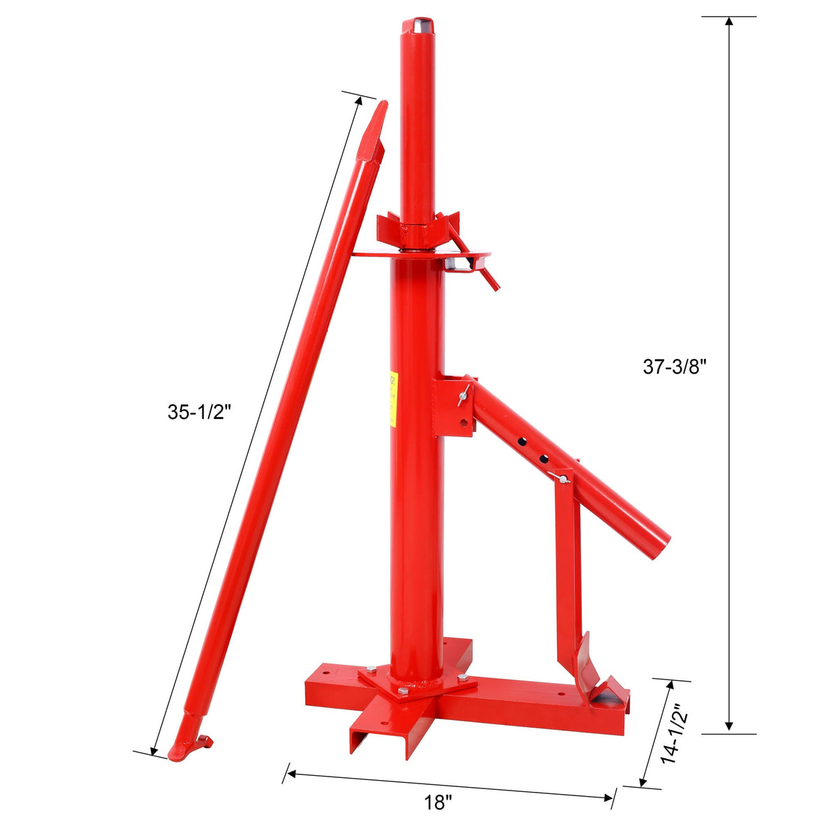 Portable Manual Tire Changer Tool with Adjustable Bead Breaker - Steel