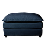 Modular Sectional SofaOversized Deep Seat L Shaped Couch Set for Living Room3-Seater Comfy Cloud Couches Chenille,Blue