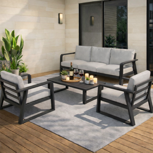 FR One Three-Seater + Two Single Seats + One Coffee Table