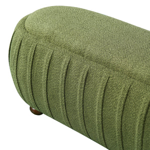 Upholstered Ottoman, Oval Shape