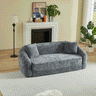 87-Inch Curved Convertible Sofa Recliner