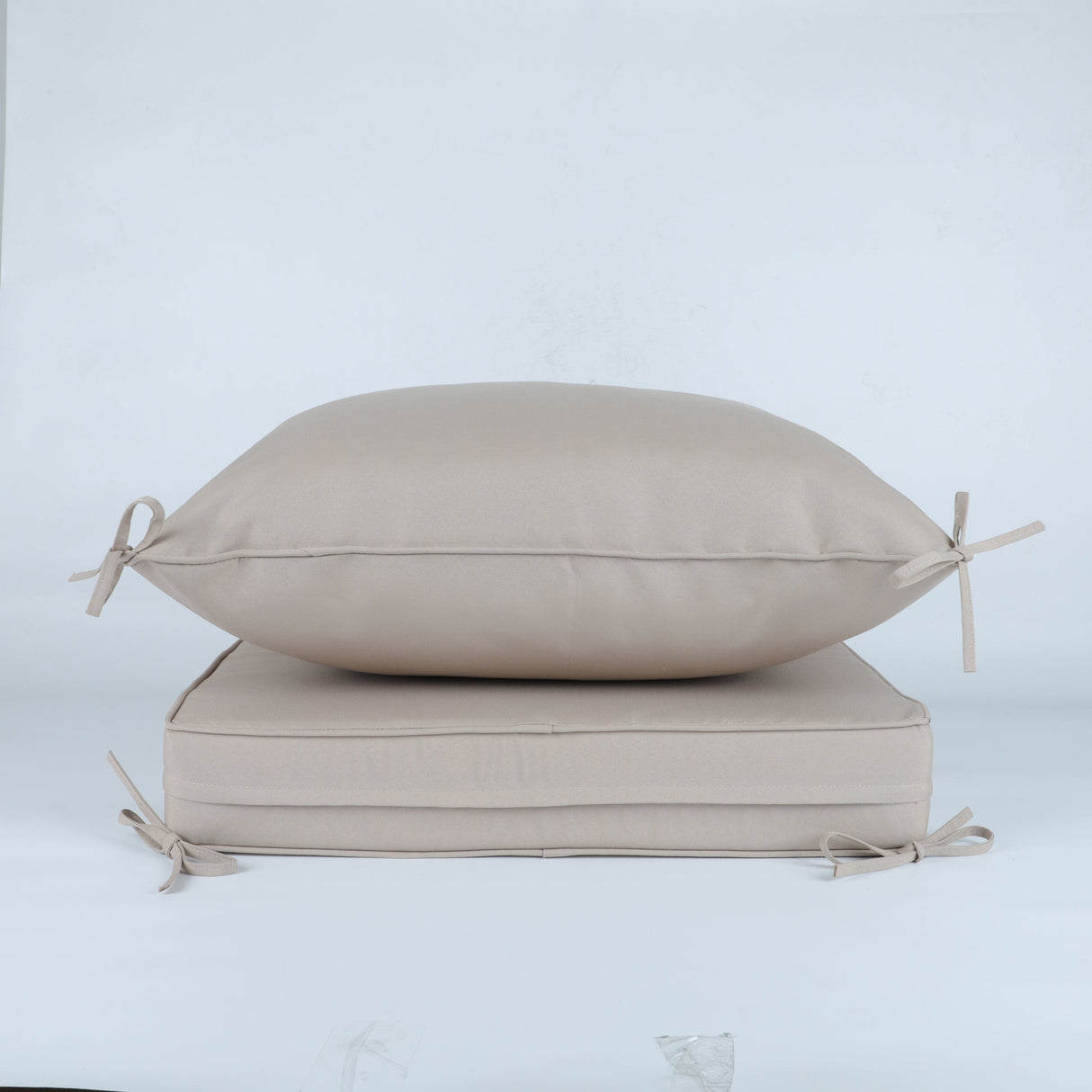 24x24 Inch Outdoor Deep Seat Cushion Set - Beige