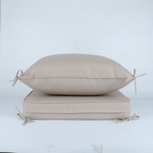 24x24 Inch Outdoor Deep Seat Cushion Set - Beige