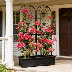 2 Pack Metal Garden Trellis 86.7" x 19.7"