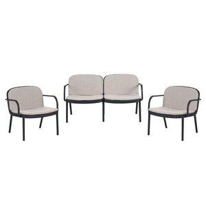 Luna - Outdoor Patio 3 Pieces Chat Set