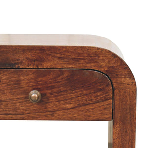 Disc Nightstand - Walnut
