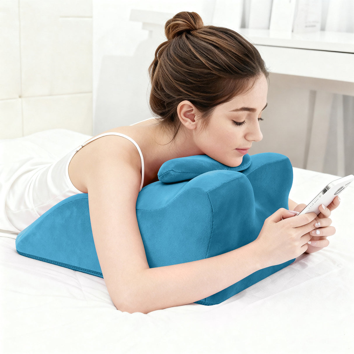 Ergonomic Spinal Posture Support & Multi-Functional Bed Pillow
