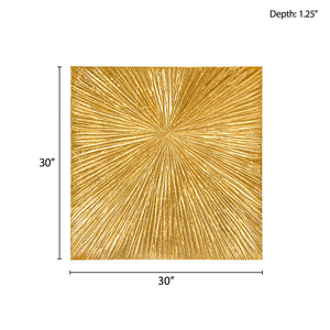 The Solaris Éclat™ – Hand-Textured Gilded Burst Wall Sculpture