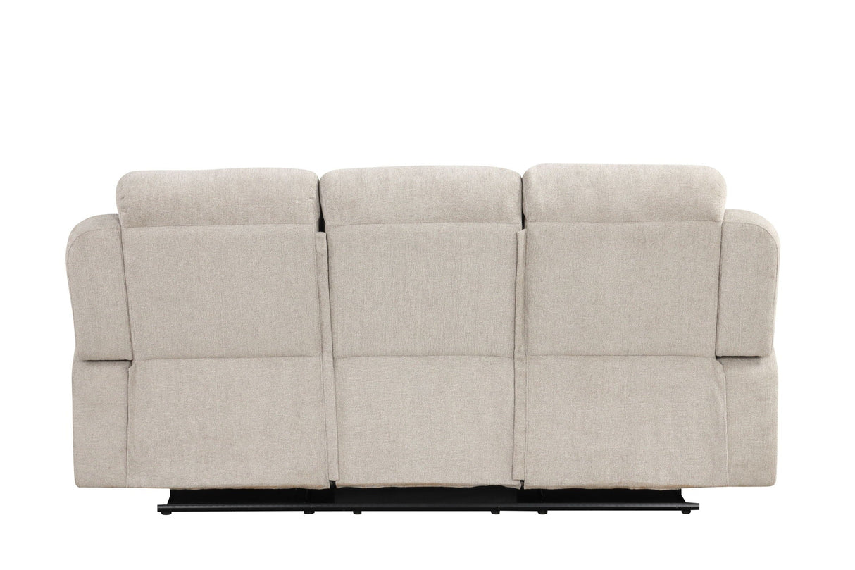 Galya - 3 Piece Living Room Set Sofa Loveseat Chair - Light Gray